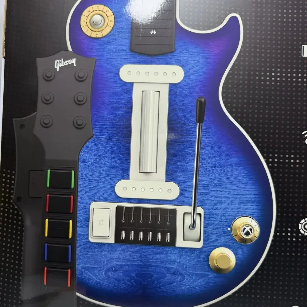 CRKD Gibson Les Paul Pro Guitar Blueberry Burst Controller Xbox X/S & PC- NIB